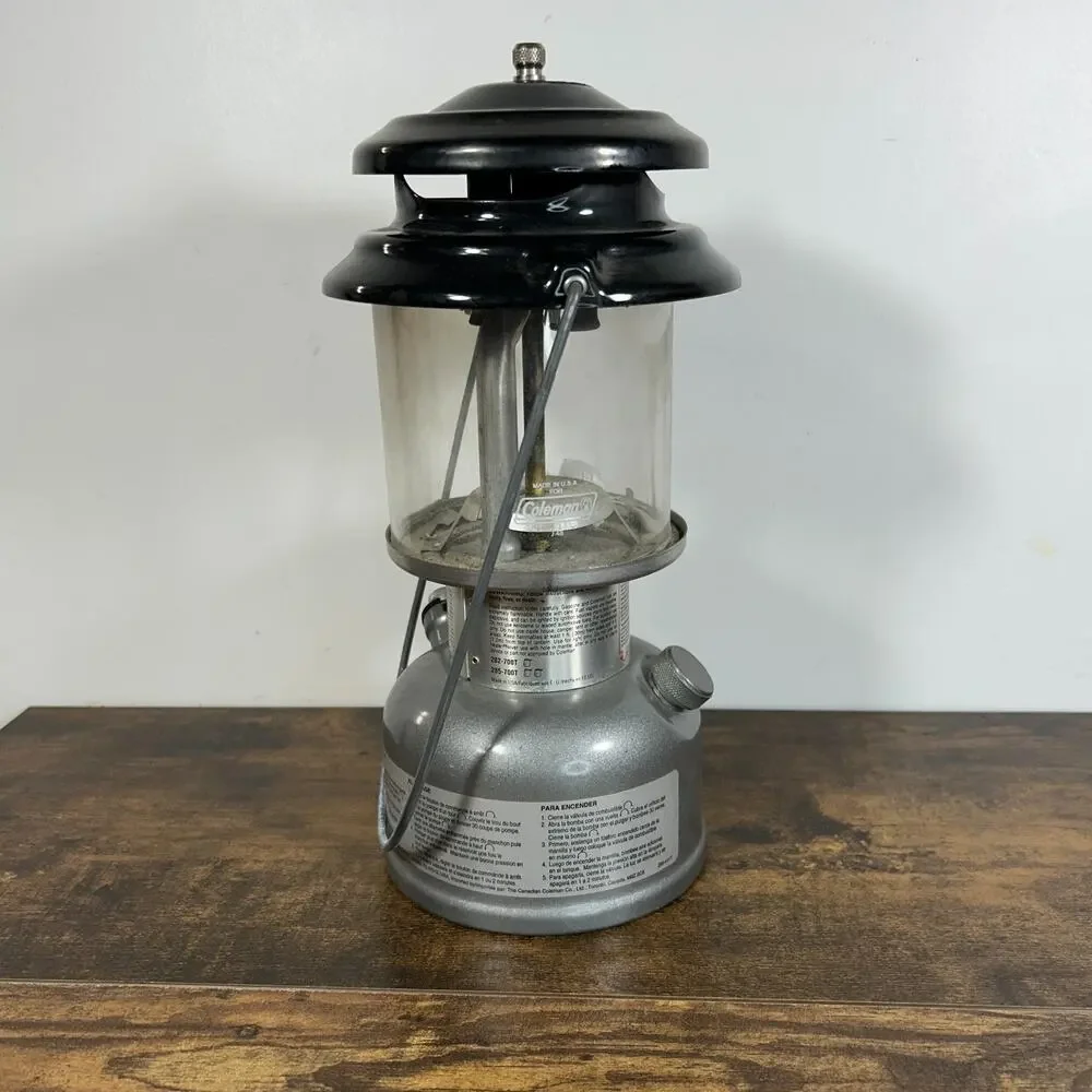 Coleman Dual Fuel Two Mantle Lantern USA Made Dated 9 / 1997